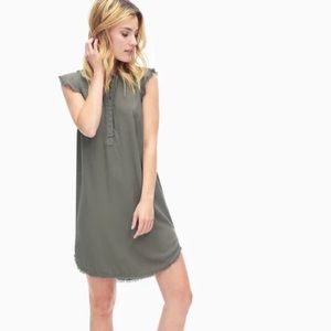 Splendid Henley Dress in military olive, size Medium